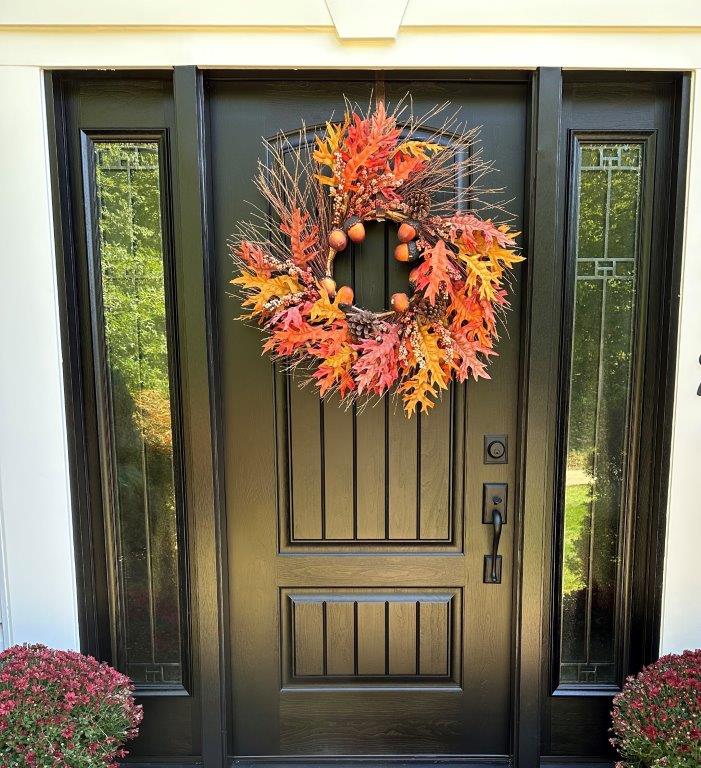 traditional replacement door installed